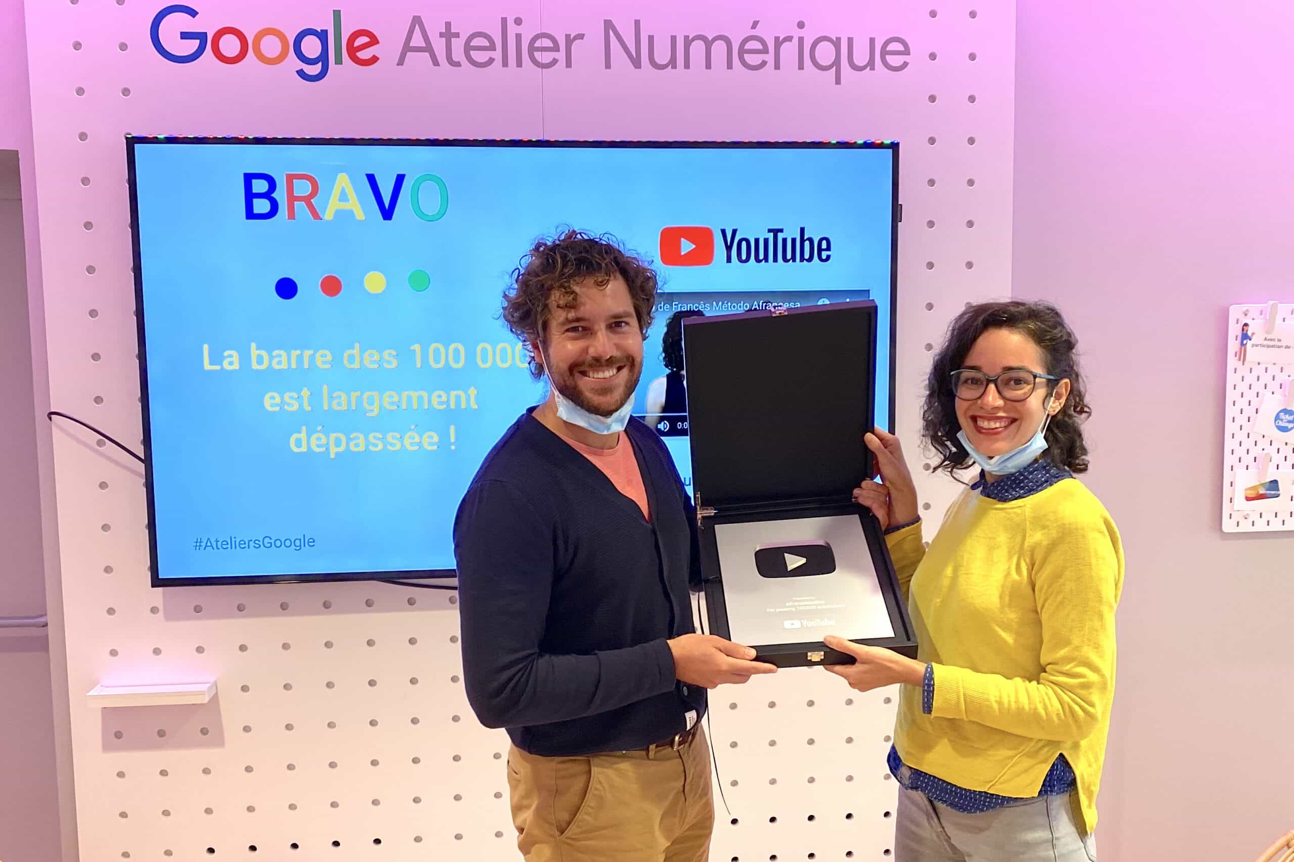 placa 100 mil Youtube