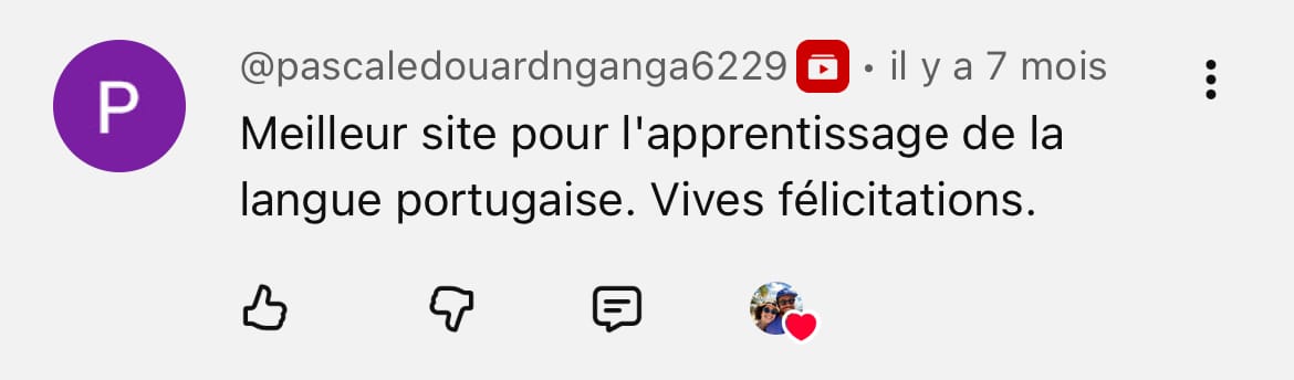 témoigange Youtube portugais brésilien 7