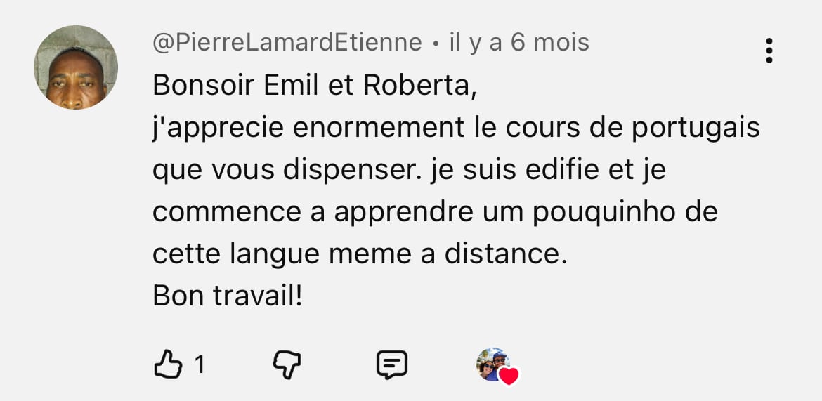 témoigange Youtube portugais brésilien 9